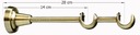 фото mini №3, Cornice 300 centimeters double 19+ 19 mm cornices modern metallic choice 6 colors