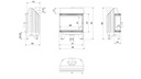фото mini №11, Fireplace aerial grilles form steel left 11 kw black