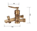 фото mini №6, Mixer sets wall-mounted royal orderlies retro golden