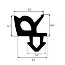 фото mini №5, Gasket window to windows black pvc black windows rehau s-1387 300mb