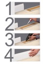 фото mini №6, 80x16 mm overlay floor retro frezowana white mdf decorative skirting board
