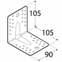 фото мини №2, Соединитель угол domax 105x105x90 мм 10 штук