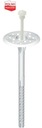 фото mini №1, Pin to polystyrene screw-metal long bumper booster bracket 10x220