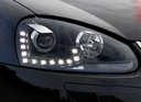 фото mini №7, Jetta v mk5 05-11 headlights black led backlight drl