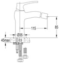 фото mini №2, Omnibuses art deco ad5121 orb bidet mixer