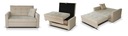 фото mini №11, Great sofa viva 4 puff seat with a container 1 pockets dark gray weaving