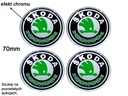 фото мини №4, Skoda 55мм эмблемы наклейки колпаки алюминий диски