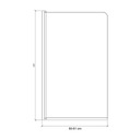 фото mini №3, Trough rectangular acrylic polymath mini drain sideways 110 x 70 centimeters