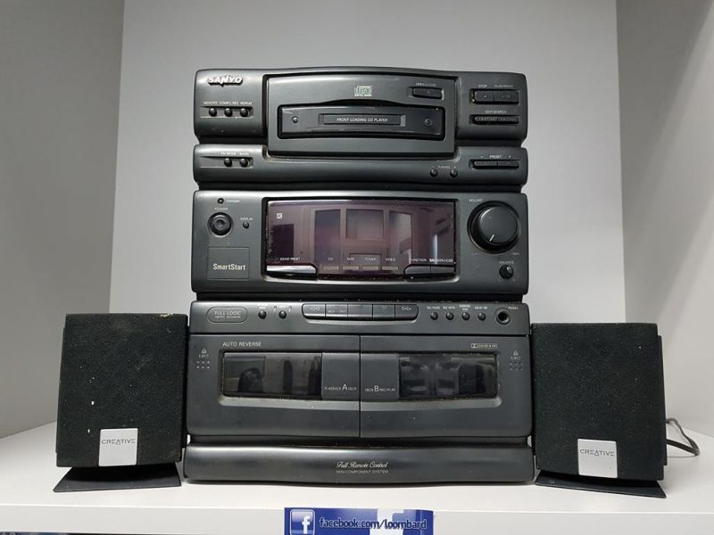 WIEŻA SANYO DC D17U + GŁOŚNIKI CREATIVE MANKAMENT