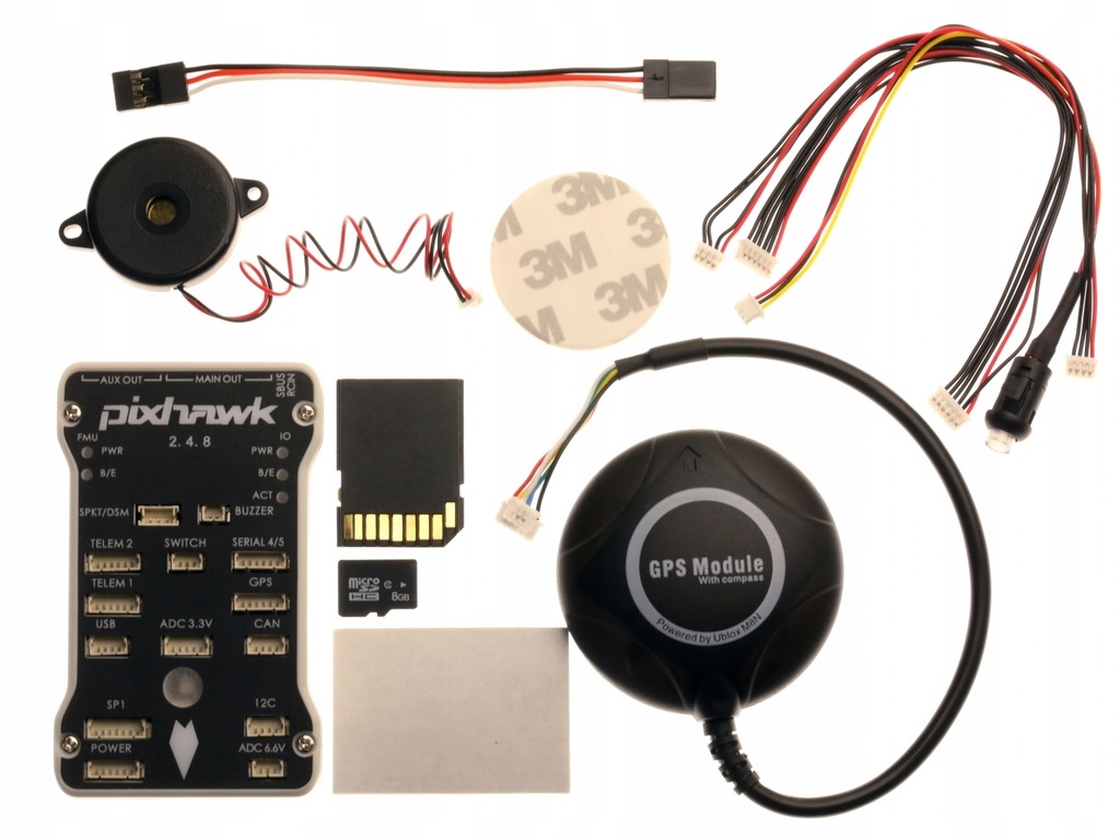 PIXHAWK PX4 2.4.8 z GPS Ublox M8N i kartą SD 8GB
