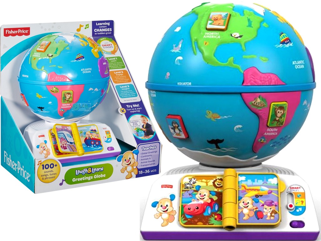 FISHER PRICE EDUKACYJNY GLOBUS ODKRYWCY PL DRJ85