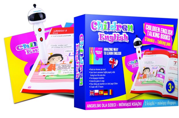 SMART PEN MÓWIĄCE KSIĄŻKI DO ANGIELSKIEGO WOO 24H 
