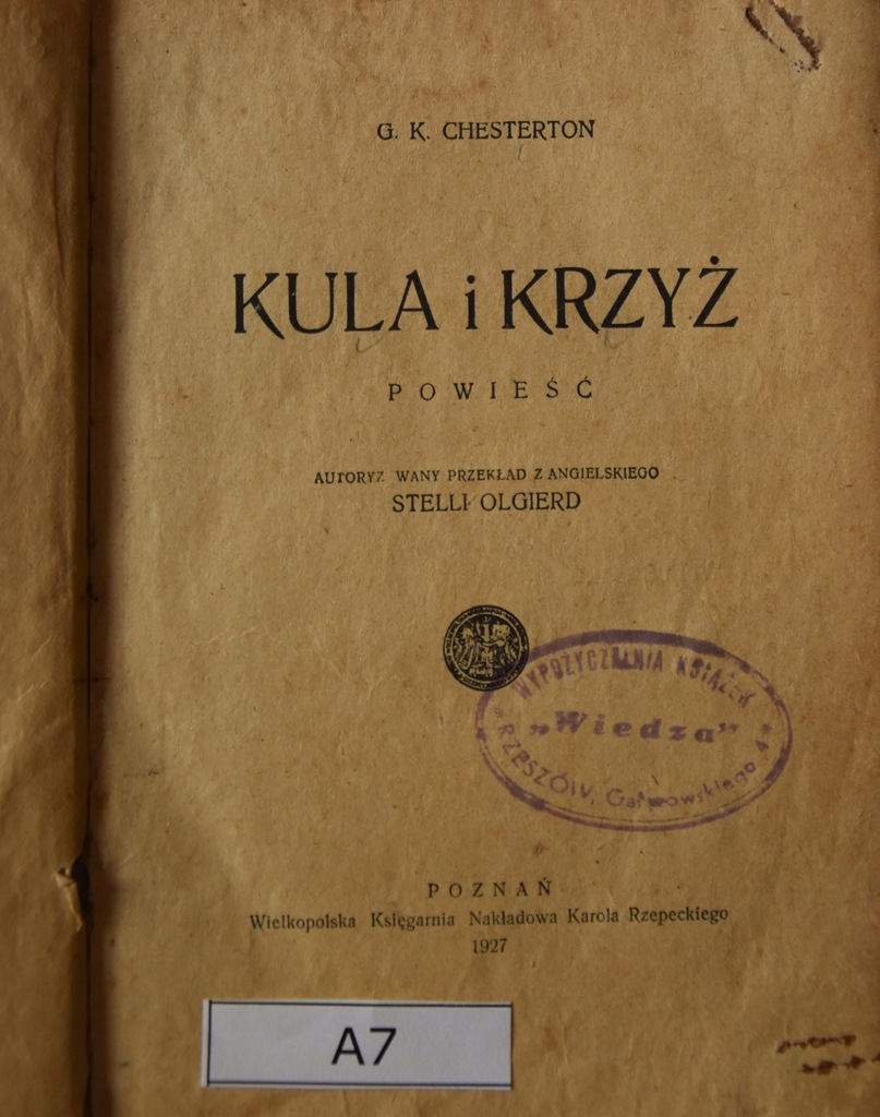 Kula I Krzyz G K Chesterton 7662025618 Oficjalne Archiwum Allegro