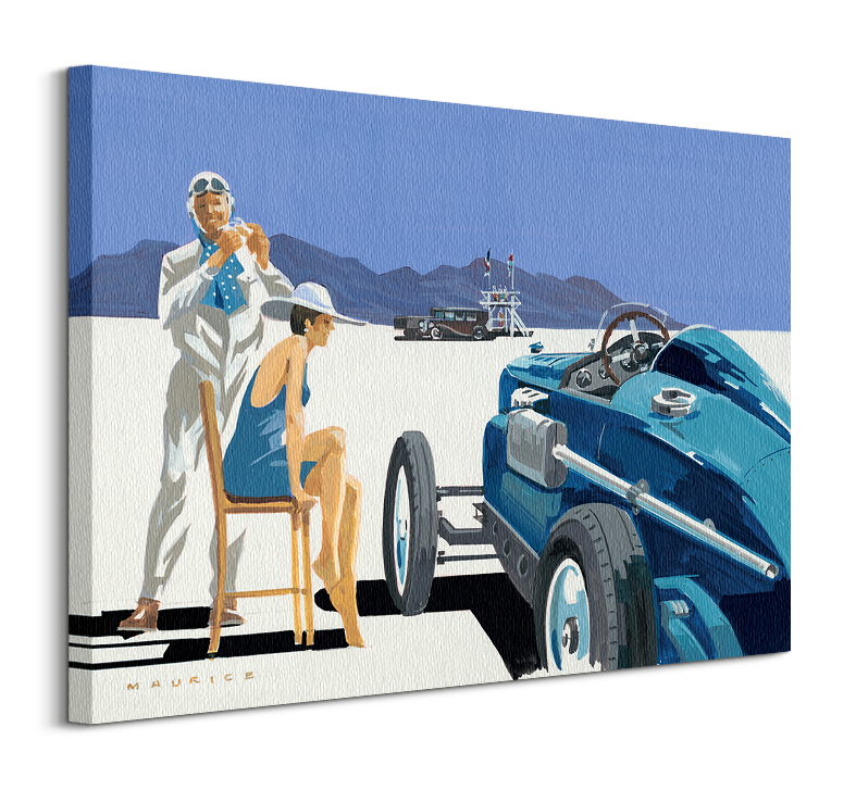Słona równina Bonneville - Obraz na płótnie 80x60
