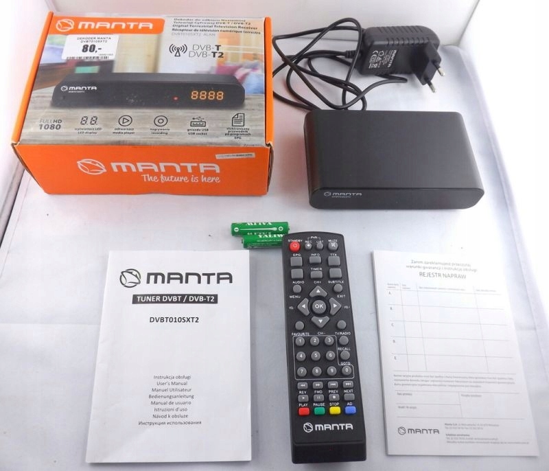 DEKODER DVB-T MANTA DVBT06SXT2 TUNER - KOMPLET
