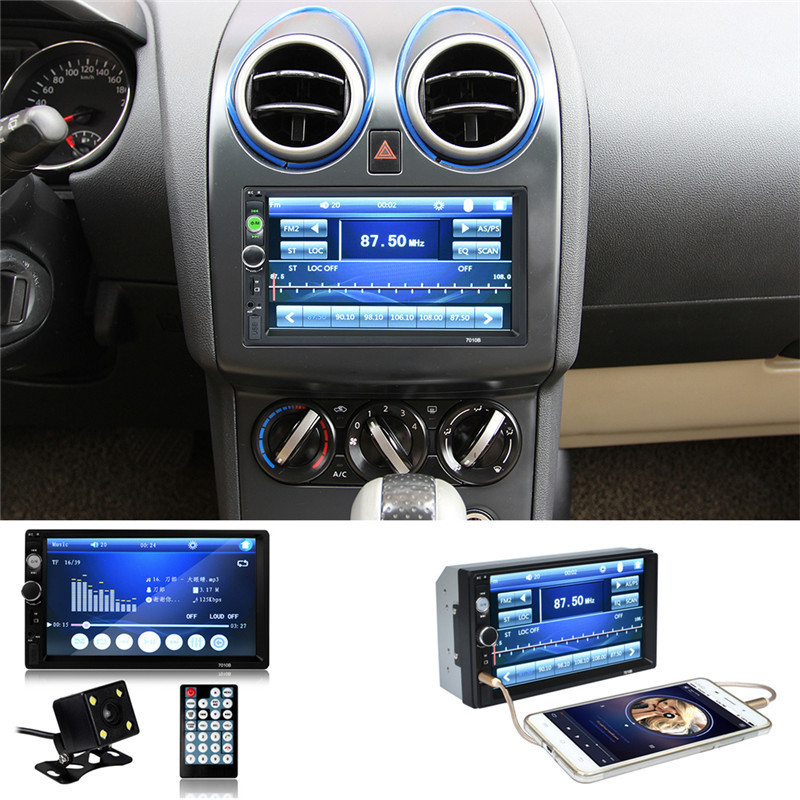 Radio samochodowe 7010B, 2 DIN,  7`, BT, USB