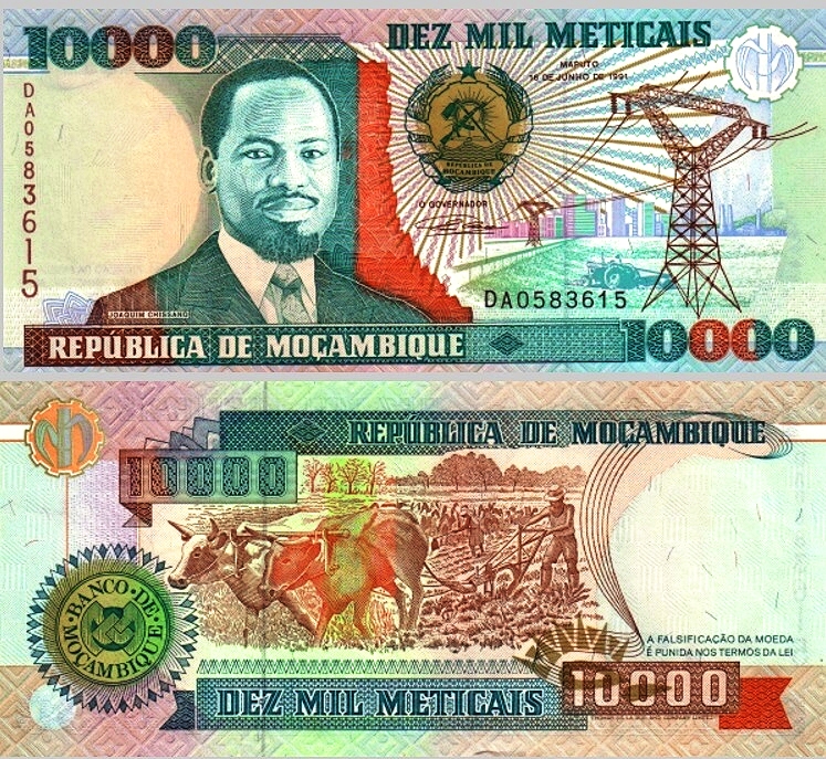 # MOZAMBIK - 10000 METICAIS - 1991 -P137- UNC