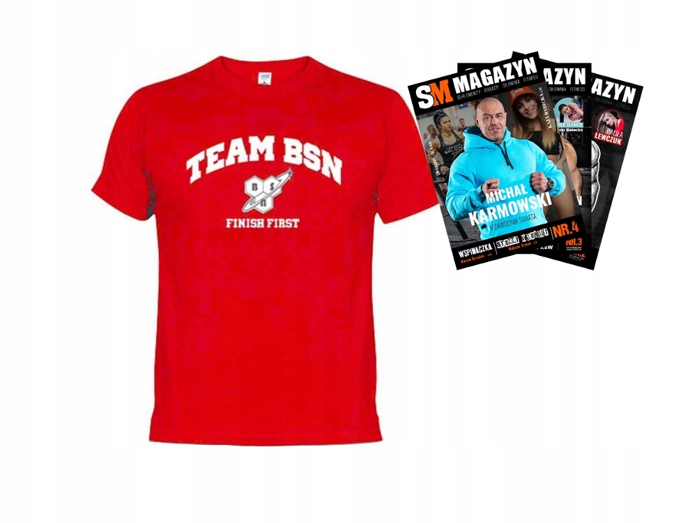 BSN TSHIRT TEAM BSN FINISH FIRST KOSZULKA SPORT 6968038471