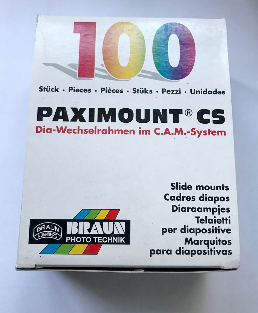 slajdy PAXIMOUNT system CS 5x5 cm x 1,8mm Braun