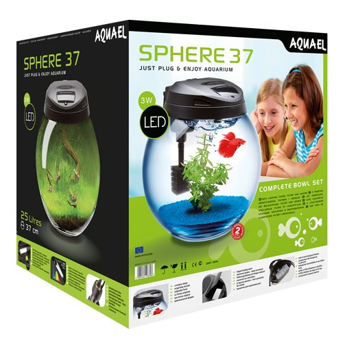 AQUAEL SPHERE 37 AKWARIUM KULA ZESTAW 25L + FILTR