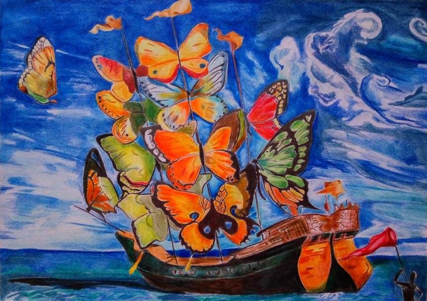 Vladimir Kush - Butterfly Ship - kopia A3