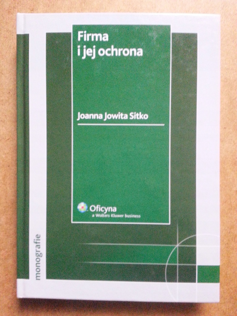 Firma i jej ochrona , JOANNA JOWITA SITKO