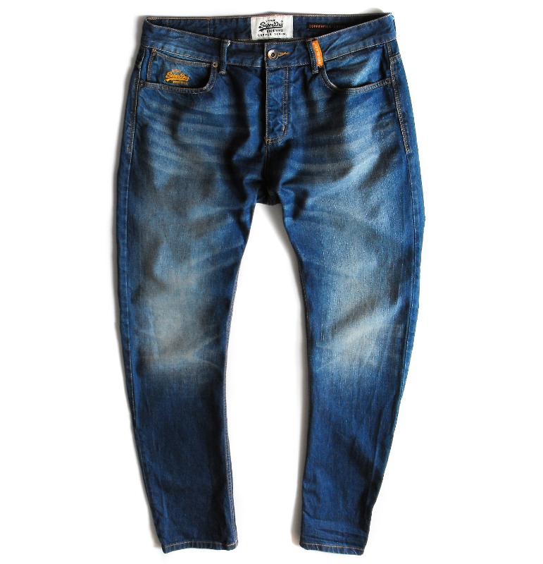 SUPERDRY spodnie jeans  W34 L32 ~ COPPERFILL LOOSE