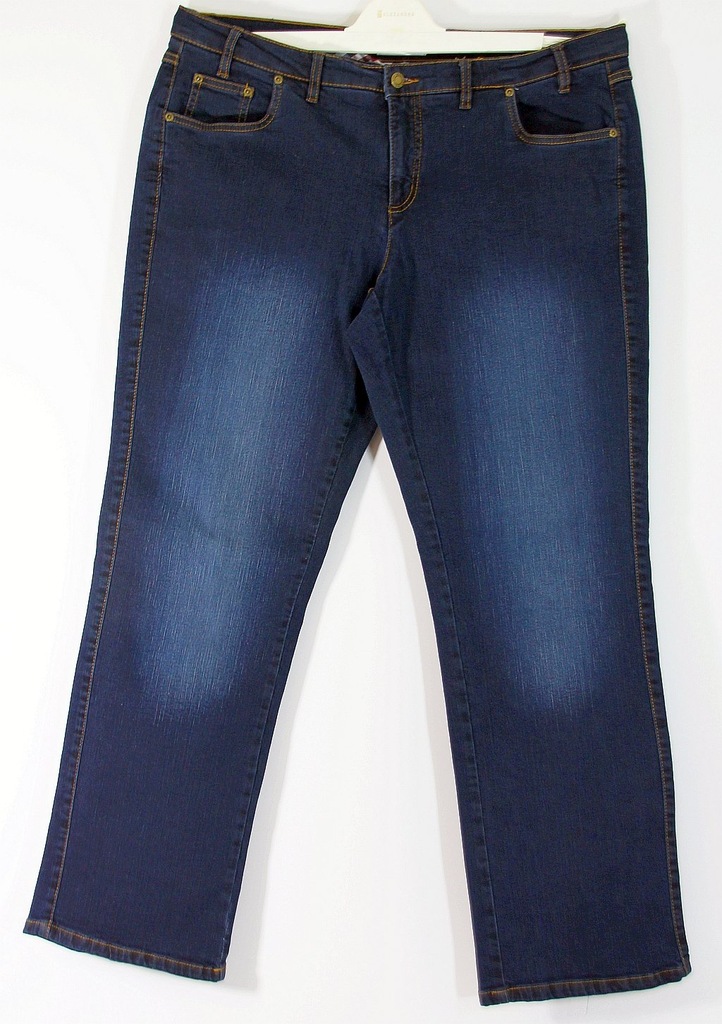 Spodnie jeans stretch klasyczne Bawełna R 48