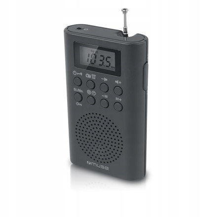 Muse Pocket PLL radio M-02 R Black, Alarm function