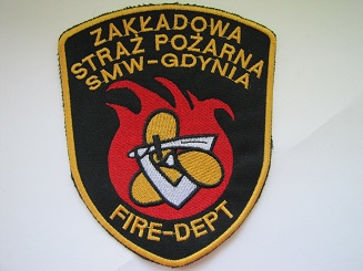 Naszywka Zakładowa Straż Pożarna SMW Gdynia