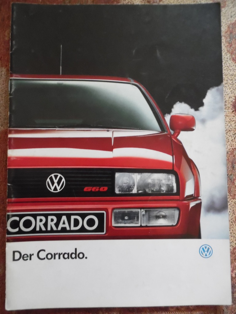 prospekt samochodowy lata 80-90 volkswagen corrado