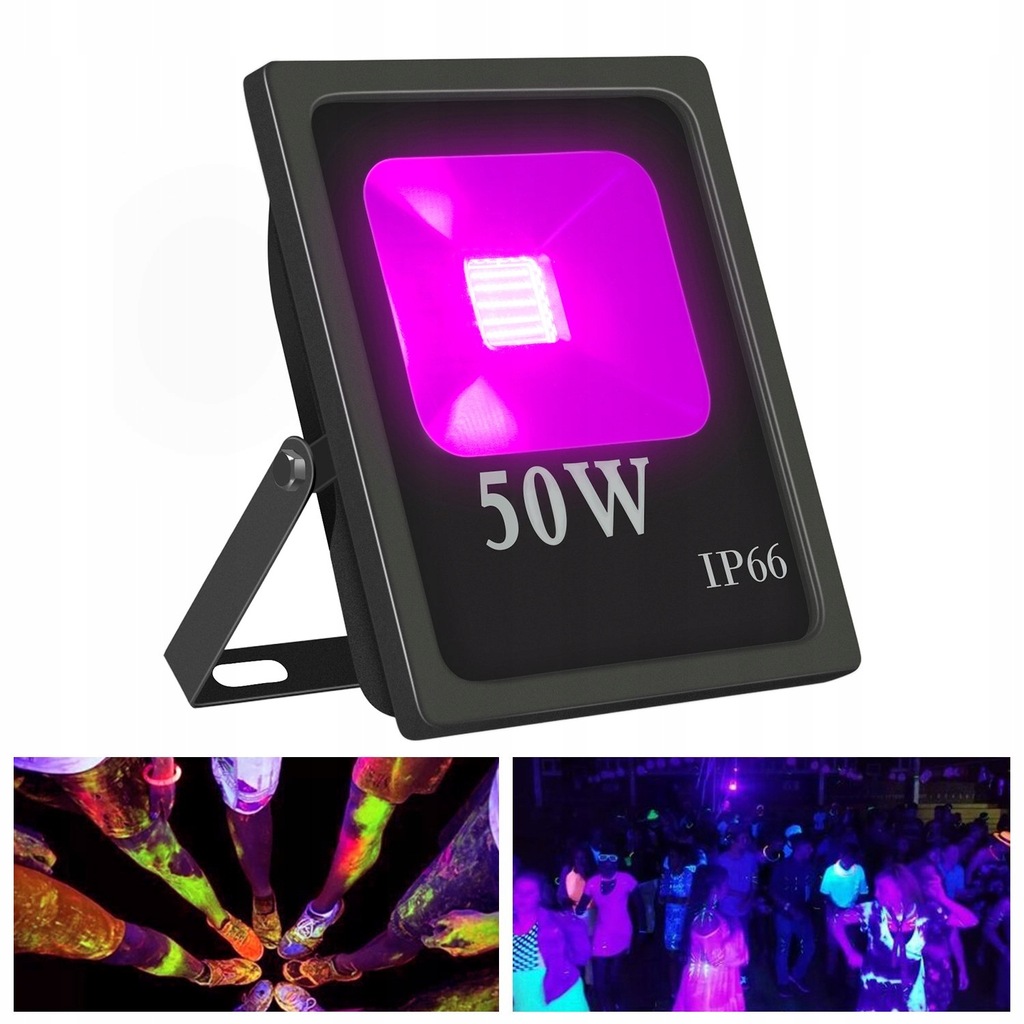 Sceniczny Halogen LED 50W UV Ultrafiolet 395-400nm