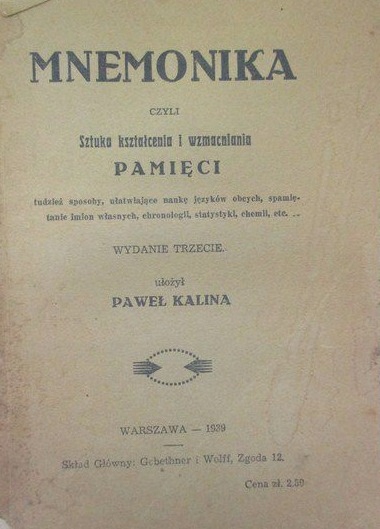 Paweł Kalina - Mnemonika 1939 r.