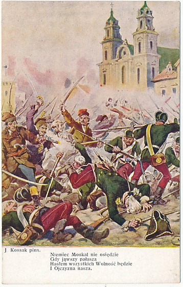 Kossak Niemiec Moskal nie osiędzie Pieśń Legionów