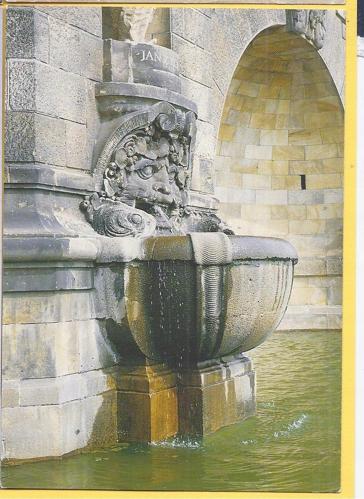 SZCZECIN 1986 Wały Chrobrego fontanna