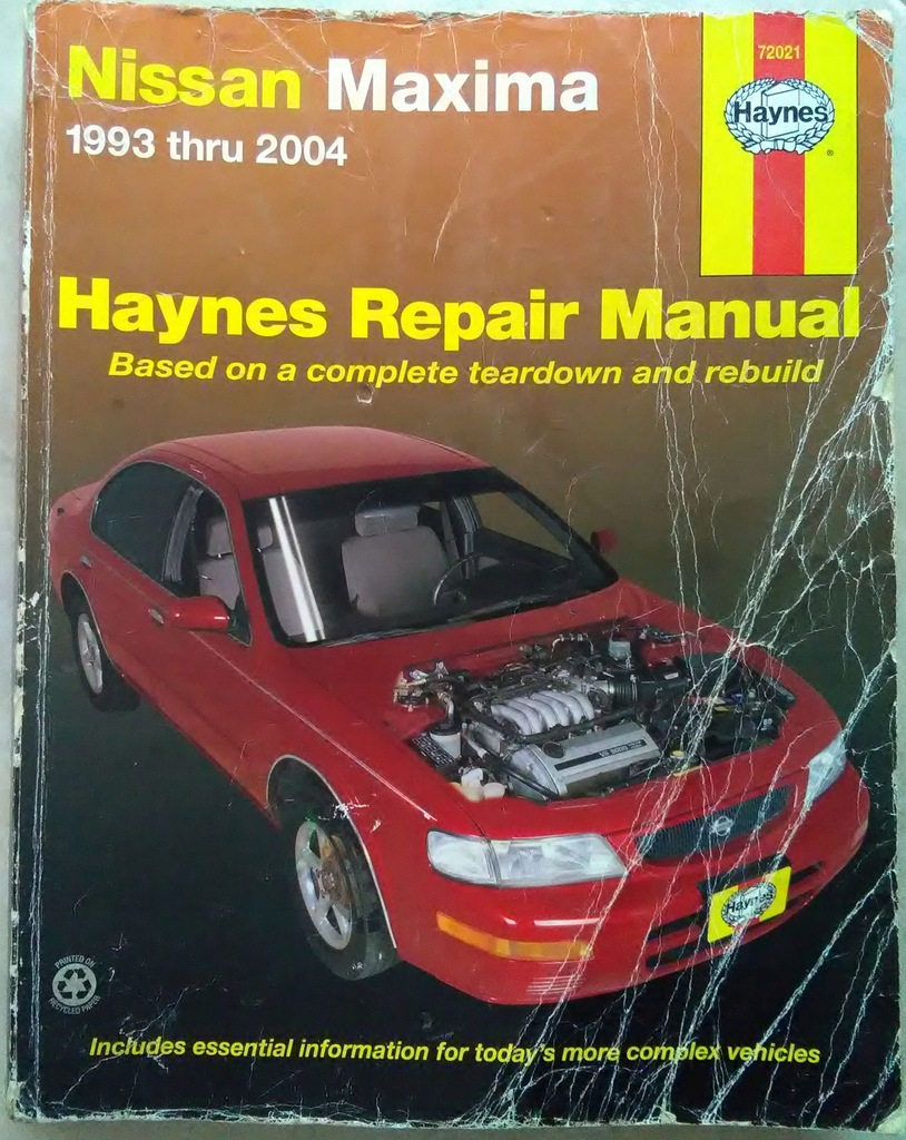 Nissan Maxima 1993-2004 instrukcja napraw Haynes