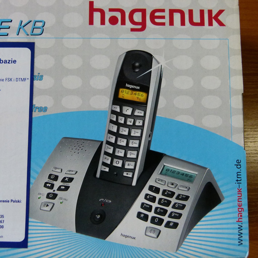 Telefon stacjonarny z sekretarką HAGENUK