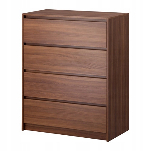 IKEA SKREIA Komoda, 4 szuflady średniobrązowy