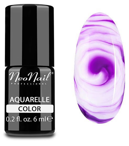 NEONAIL Lakier Hybrydowy Aquarelle Purple 5509