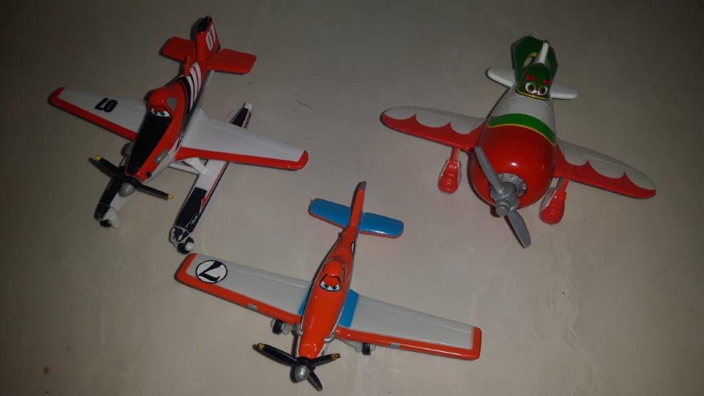DUSTY Samoloty Planes 10 cm Disney Store zestaw 3