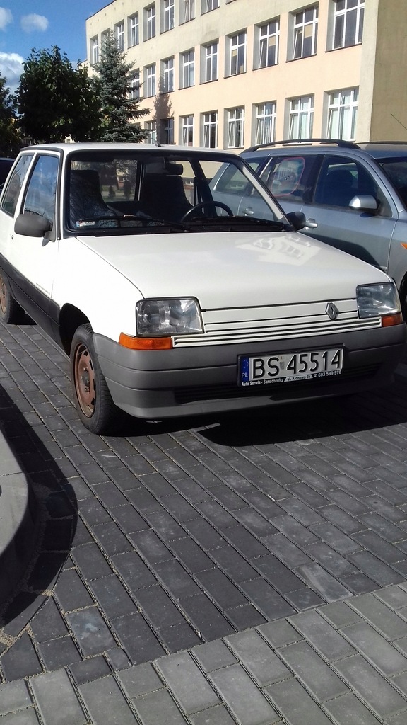 Renault 5 biały z 1989