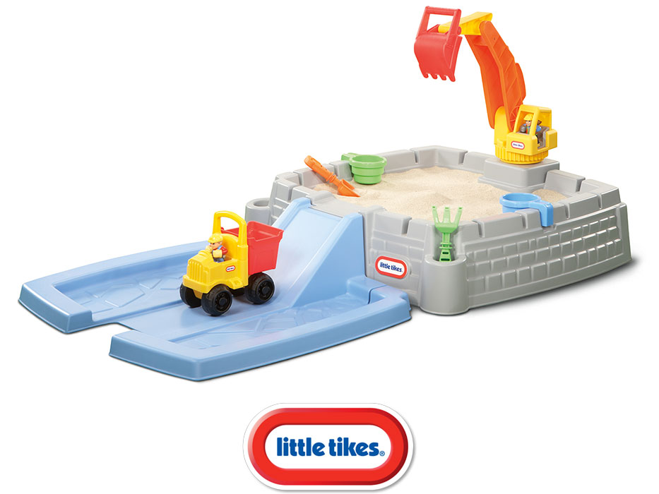 LITTLE TIKES Piaskownica Teren budowy z koparką