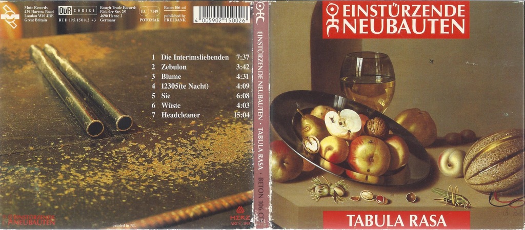 EINSTURZENDE NEUBAUTEN - tabula rasa (1993) _CD