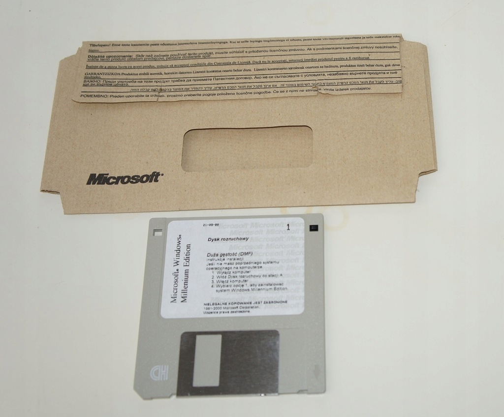 Oryginalny dysk rozruchowy startowy WINDOWS ME