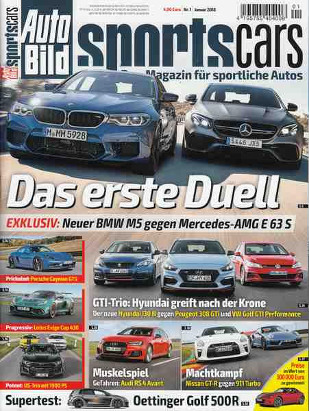 *** AUTO BILD SPORTS CARS 2018 ***