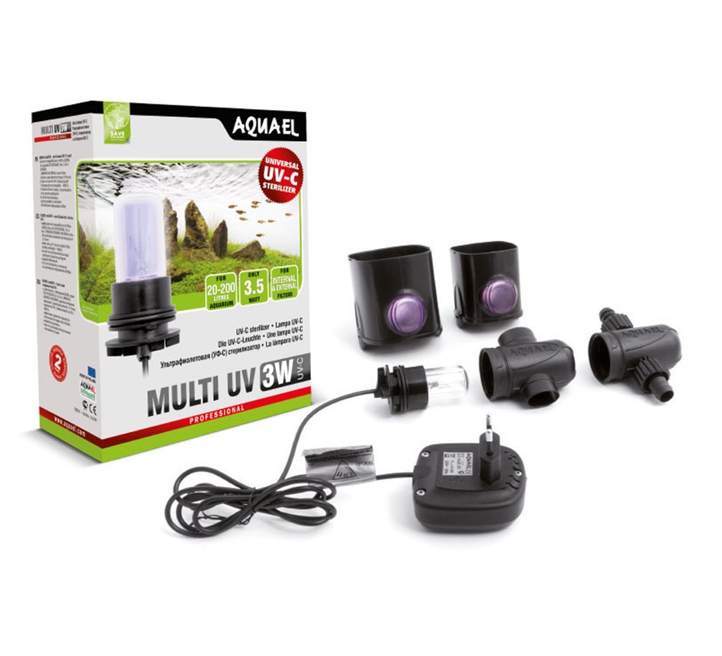 AQUAEL - MULTI UV -C 3W - STERYLIZATOR UV - OKAZJA