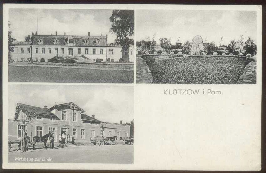 1940 STARGARD KLUCZEWO - WIDOK NA PAŁAC, SKLEP
