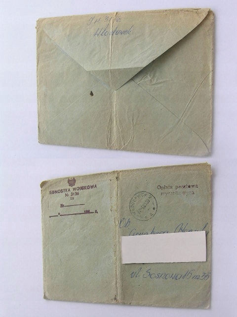 JEDNOSTKA WOJSKOWA Obieg WŁOCŁAWEK - ŁÓDŹ 1965