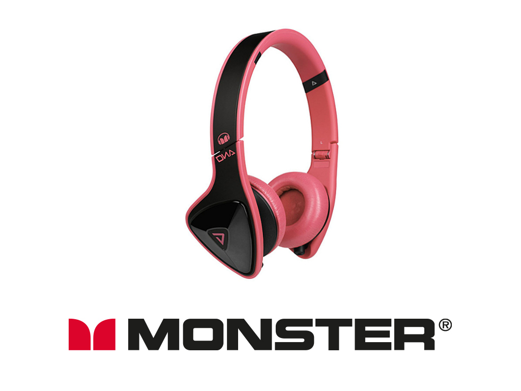 Słuchawki Nauszne Monster DNA On-Ear Laser Pink