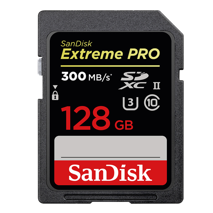 SanDisk Extreme PRO SDXC 128GB UHS-II 300MB/s